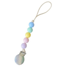 Load image into Gallery viewer, Pacifier Clips Chain Silicone Beads BPA Free DIY Dummy Clip Holder Soother Chains Baby Teething Toys Chew Gifts
