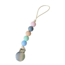 Load image into Gallery viewer, Pacifier Clips Chain Silicone Beads BPA Free DIY Dummy Clip Holder Soother Chains Baby Teething Toys Chew Gifts
