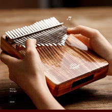 Load image into Gallery viewer, Hluru Kalimba 21 17 Keys Full Solid Thumb Piano Finger wooden Gecko bottom mbira Acacia Musical Instrument for beginner
