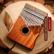 Load image into Gallery viewer, Hluru Kalimba 21 17 Keys Full Solid Thumb Piano Finger wooden Gecko bottom mbira Acacia Musical Instrument for beginner
