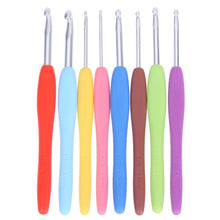 Load image into Gallery viewer, Crochet Hooks Set and Bag 14pcs Soft Handle Aluminum Yarn Knitting Needles Sewing Tool Kits Ergonomic Grip Set Home Use Sewing
