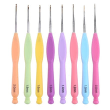 Load image into Gallery viewer, Crochet Hooks Set and Bag 14pcs Soft Handle Aluminum Yarn Knitting Needles Sewing Tool Kits Ergonomic Grip Set Home Use Sewing
