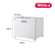 Load image into Gallery viewer, Foldable dirty clothes basket punch-free clothing toys bathroom plastic household storage bin wall mounted mesh Laundry basket
