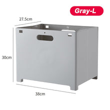 Load image into Gallery viewer, Foldable dirty clothes basket punch-free clothing toys bathroom plastic household storage bin wall mounted mesh Laundry basket
