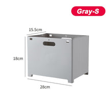 Load image into Gallery viewer, Foldable dirty clothes basket punch-free clothing toys bathroom plastic household storage bin wall mounted mesh Laundry basket
