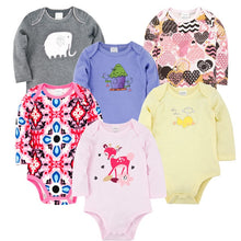 Load image into Gallery viewer, Kavkas New Baby Boys Bodysuit 6 PCS 3 PCS Long Sleeve Cotton Baby Boy Girl Clothes 0-3 months Newborn body bebe Clothing
