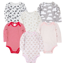 Load image into Gallery viewer, Kavkas New Baby Boys Bodysuit 6 PCS 3 PCS Long Sleeve Cotton Baby Boy Girl Clothes 0-3 months Newborn body bebe Clothing
