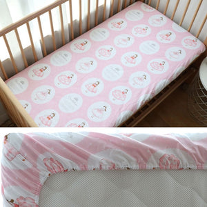 Baby Fitted Sheet For Newborns Cotton Soft Crib Bed Sheet For Children Mattress Cover Protector 130x70cm Allow Custom Make