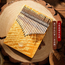 Load image into Gallery viewer, Hluru Kalimba 21 17 Keys Full Solid Thumb Piano Finger wooden Gecko bottom mbira Acacia Musical Instrument for beginner
