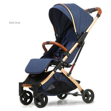 Load image into Gallery viewer, Babyfond 5.8 kg Light Stroller Gold Frame Car Portable Carriage Umbrella Baby Stroller Newborn Travelling Pram on Plane Gifts

