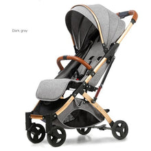 Load image into Gallery viewer, Babyfond 5.8 kg Light Stroller Gold Frame Car Portable Carriage Umbrella Baby Stroller Newborn Travelling Pram on Plane Gifts

