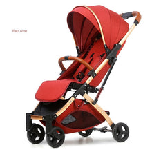 Load image into Gallery viewer, Babyfond 5.8 kg Light Stroller Gold Frame Car Portable Carriage Umbrella Baby Stroller Newborn Travelling Pram on Plane Gifts
