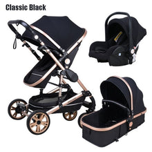 Load image into Gallery viewer, Babyfond Baby stroller high landscape baby Cart  3 in 1 baby  stroller with car seat 2 in 1 baby stroller CE safety
