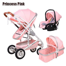 Load image into Gallery viewer, Babyfond Baby stroller high landscape baby Cart  3 in 1 baby  stroller with car seat 2 in 1 baby stroller CE safety
