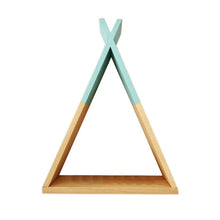Load image into Gallery viewer, 23*39cm New Creative Triangle Wall Frame House Shelf Display Rack Decorate Living Room Bedroom Children Room Crafts Storage Rack
