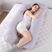 Load image into Gallery viewer, Upgraded Pregnancy Pillow Full Filling Cotton Pregnant Pillow Cushion Long U Shape Maternity Plillow For Pregnant Women Sleeping
