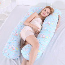 Load image into Gallery viewer, Upgraded Pregnancy Pillow Full Filling Cotton Pregnant Pillow Cushion Long U Shape Maternity Plillow For Pregnant Women Sleeping
