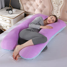 Load image into Gallery viewer, Upgraded Pregnancy Pillow Full Filling Cotton Pregnant Pillow Cushion Long U Shape Maternity Plillow For Pregnant Women Sleeping
