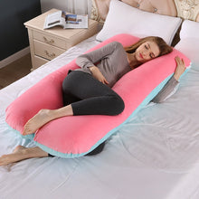 Load image into Gallery viewer, Upgraded Pregnancy Pillow Full Filling Cotton Pregnant Pillow Cushion Long U Shape Maternity Plillow For Pregnant Women Sleeping
