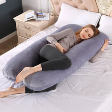 Load image into Gallery viewer, Upgraded Pregnancy Pillow Full Filling Cotton Pregnant Pillow Cushion Long U Shape Maternity Plillow For Pregnant Women Sleeping
