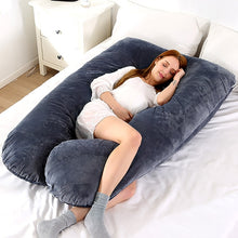 Load image into Gallery viewer, Upgraded Pregnancy Pillow Full Filling Cotton Pregnant Pillow Cushion Long U Shape Maternity Plillow For Pregnant Women Sleeping
