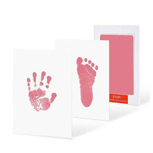 Load image into Gallery viewer, Baby Care Non-Toxic Baby Handprint Footprint Imprint Kit Baby Souvenirs Casting Newborn Footprint Ink Pad Infant Clay Toy Gifts
