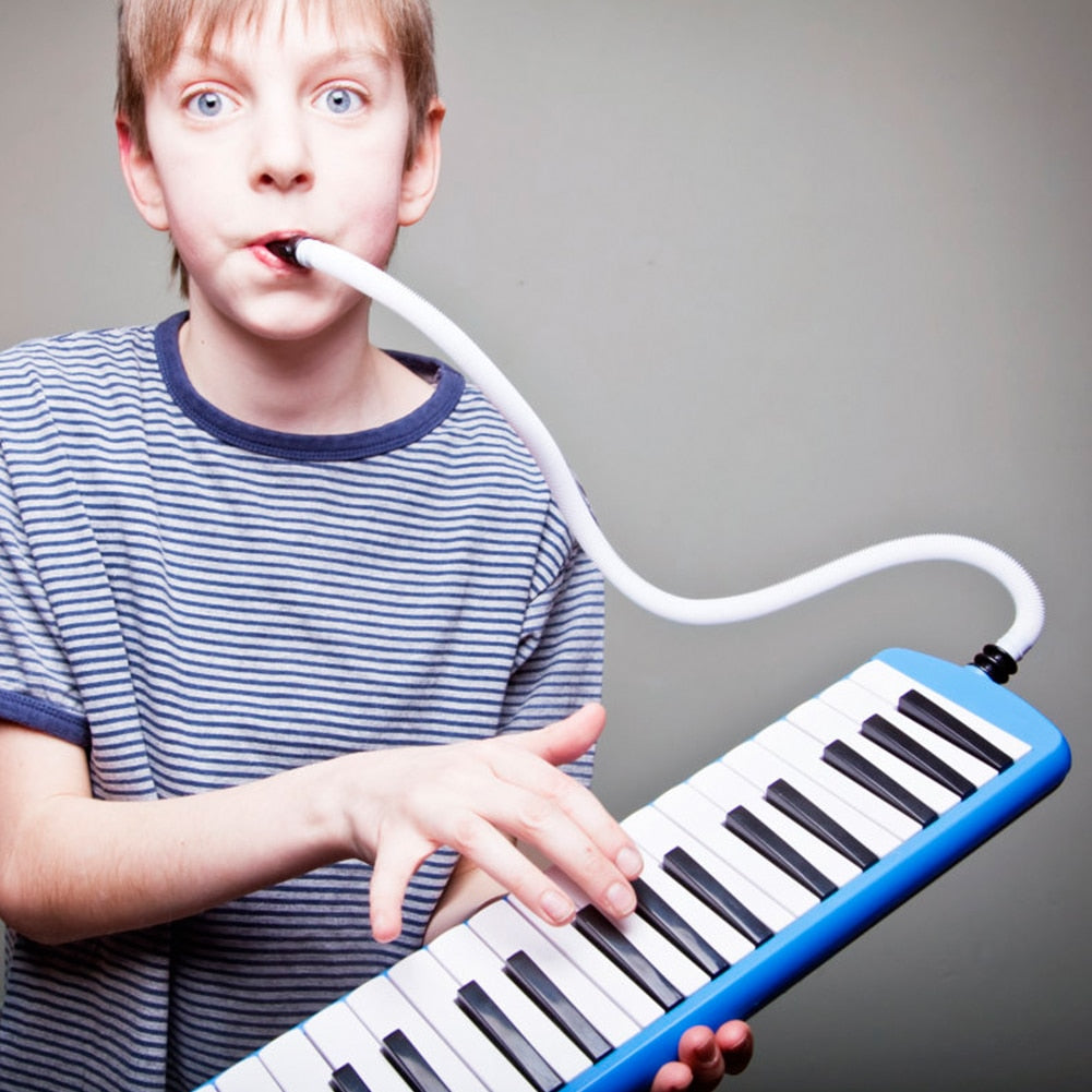 32/37 Keys Melodica Tube Flexible Portable Blowpipe Mouth Organ Pianica Mouthpiece Lightweight Portable Music Elements