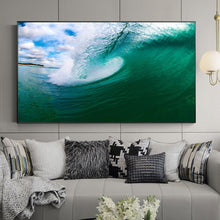 Load image into Gallery viewer, Modern Oil Painting Printed on Canvas Abstract Ocean Wave Landscape Poster Canvas Painting Wall Pictures for Living Room Decor

