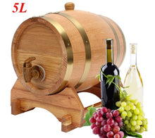 Load image into Gallery viewer, Oak Pine Wine Barrel Storage Special Barrel 1.5L/3L/5L/10L Storage Bucket Beer Casks More Mellow And Flavorful Quick Delivery
