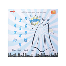 Load image into Gallery viewer, Milestone Photography Props Newborn Baby Photography Blanket Monthly Growth Blanket Background Cloth Commemorate Rug 100X100cm

