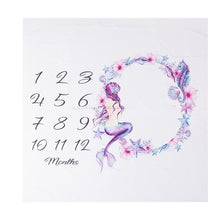 Load image into Gallery viewer, Milestone Photography Props Newborn Baby Photography Blanket Monthly Growth Blanket Background Cloth Commemorate Rug 100X100cm
