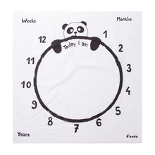 Load image into Gallery viewer, Milestone Photography Props Newborn Baby Photography Blanket Monthly Growth Blanket Background Cloth Commemorate Rug 100X100cm
