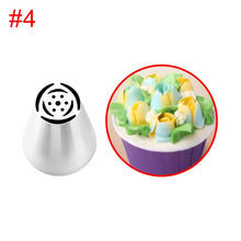 Load image into Gallery viewer, HMZCN Pastry Nozzles Puffing Flower Fondant Cream Nozzle Pastry Stainless Steel Icing Piping Nozzles Baking Decorating Molds

