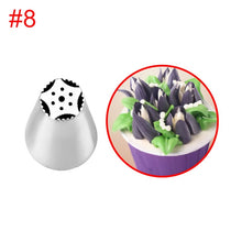 Load image into Gallery viewer, HMZCN Pastry Nozzles Puffing Flower Fondant Cream Nozzle Pastry Stainless Steel Icing Piping Nozzles Baking Decorating Molds
