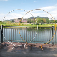 Load image into Gallery viewer, wedding decoration backdrop arch birthday decor iron round ring arch mariage backdrop party event supplies flower arch stand
