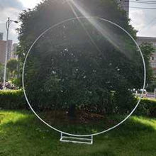Load image into Gallery viewer, wedding decoration backdrop arch birthday decor iron round ring arch mariage backdrop party event supplies flower arch stand
