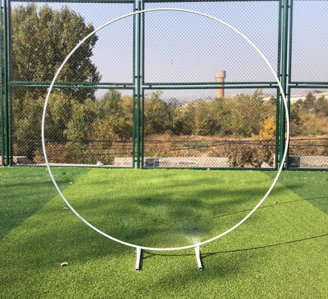 wedding decoration backdrop arch birthday decor iron round ring arch mariage backdrop party event supplies flower arch stand