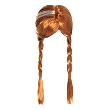 Load image into Gallery viewer, New Year Princess Girls Anna Elsa 2 Wig Headwear Cosplay Snow Queen HairBands Children Jewelry Christmas Party Fancy Headdress
