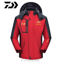 Load image into Gallery viewer, DAIWA Fishing Clothing Winter Autumn Winter Waterproof Warm Fishing Jackets Men Fleece Thick Outdoor Fishing Shirts M-9XL
