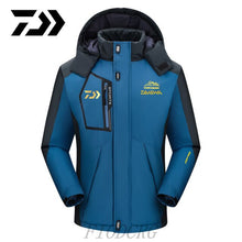 Load image into Gallery viewer, DAIWA Fishing Clothing Winter Autumn Winter Waterproof Warm Fishing Jackets Men Fleece Thick Outdoor Fishing Shirts M-9XL
