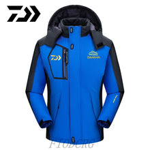 Load image into Gallery viewer, DAIWA Fishing Clothing Winter Autumn Winter Waterproof Warm Fishing Jackets Men Fleece Thick Outdoor Fishing Shirts M-9XL
