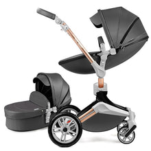 Load image into Gallery viewer, Hot Mom Baby Stroller 3 in 1 travel system with bassinet and car seat，360° Rotation Function children stroller,Luxury Pram F023

