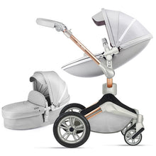 Load image into Gallery viewer, Hot Mom Baby Stroller 3 in 1 travel system with bassinet and car seat，360° Rotation Function children stroller,Luxury Pram F023
