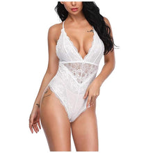 Load image into Gallery viewer, New Fashion Lace transparent bodysuits 2020 sexy lady bodysuit women clothes Solid strap female jumpsuit ropa mujer body mujer
