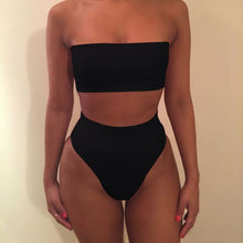 Load image into Gallery viewer, Bikini Female Swimsuit  Summer Sexy Women Push-up Bra High Waist Bikini Set Swim Suit Swimwear Beachwear Bathing Suit S-3XL 2PCS
