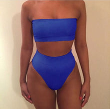 Load image into Gallery viewer, Bikini Female Swimsuit  Summer Sexy Women Push-up Bra High Waist Bikini Set Swim Suit Swimwear Beachwear Bathing Suit S-3XL 2PCS
