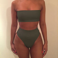 Load image into Gallery viewer, Bikini Female Swimsuit  Summer Sexy Women Push-up Bra High Waist Bikini Set Swim Suit Swimwear Beachwear Bathing Suit S-3XL 2PCS
