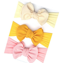 Load image into Gallery viewer, 3 Pcs/Set Floral Bows Baby Headband Dot Bowknot Haarband Baby Girl Headbands Cotton Kids Hair Band Girls Hair Accessories
