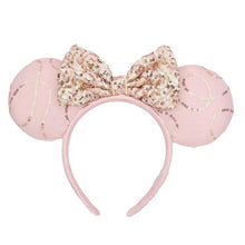 Load image into Gallery viewer, Mermaid princess Minnie Ears Headband Big Sequin Bows EARS COSTUME Headband Cosplay Plush Adult/Kids Headband Gift
