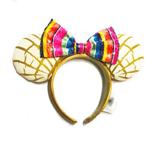 Load image into Gallery viewer, Mermaid princess Minnie Ears Headband Big Sequin Bows EARS COSTUME Headband Cosplay Plush Adult/Kids Headband Gift
